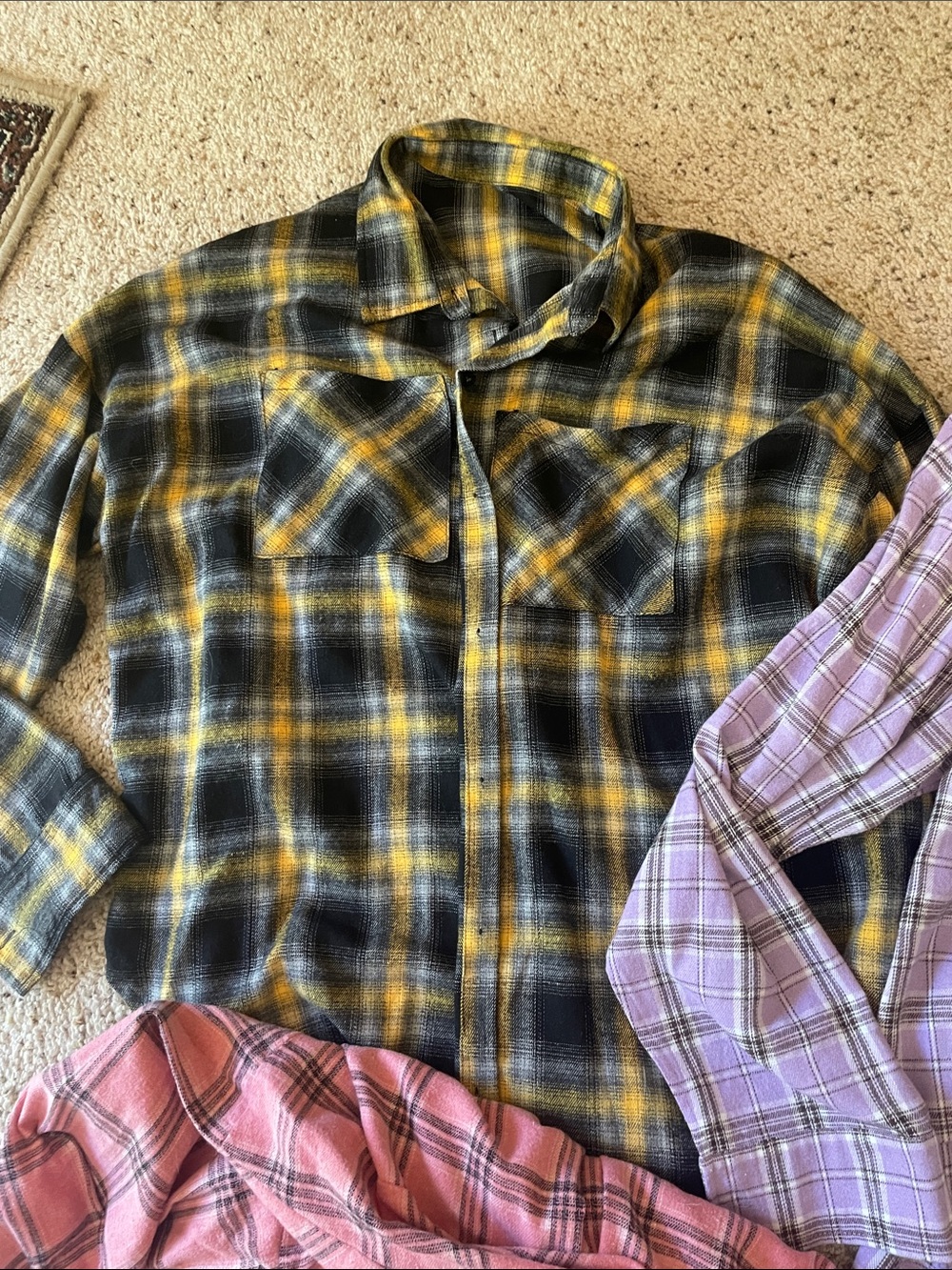 2XL women’s polyester flannel type shirt bundle - Picture 4 of 9